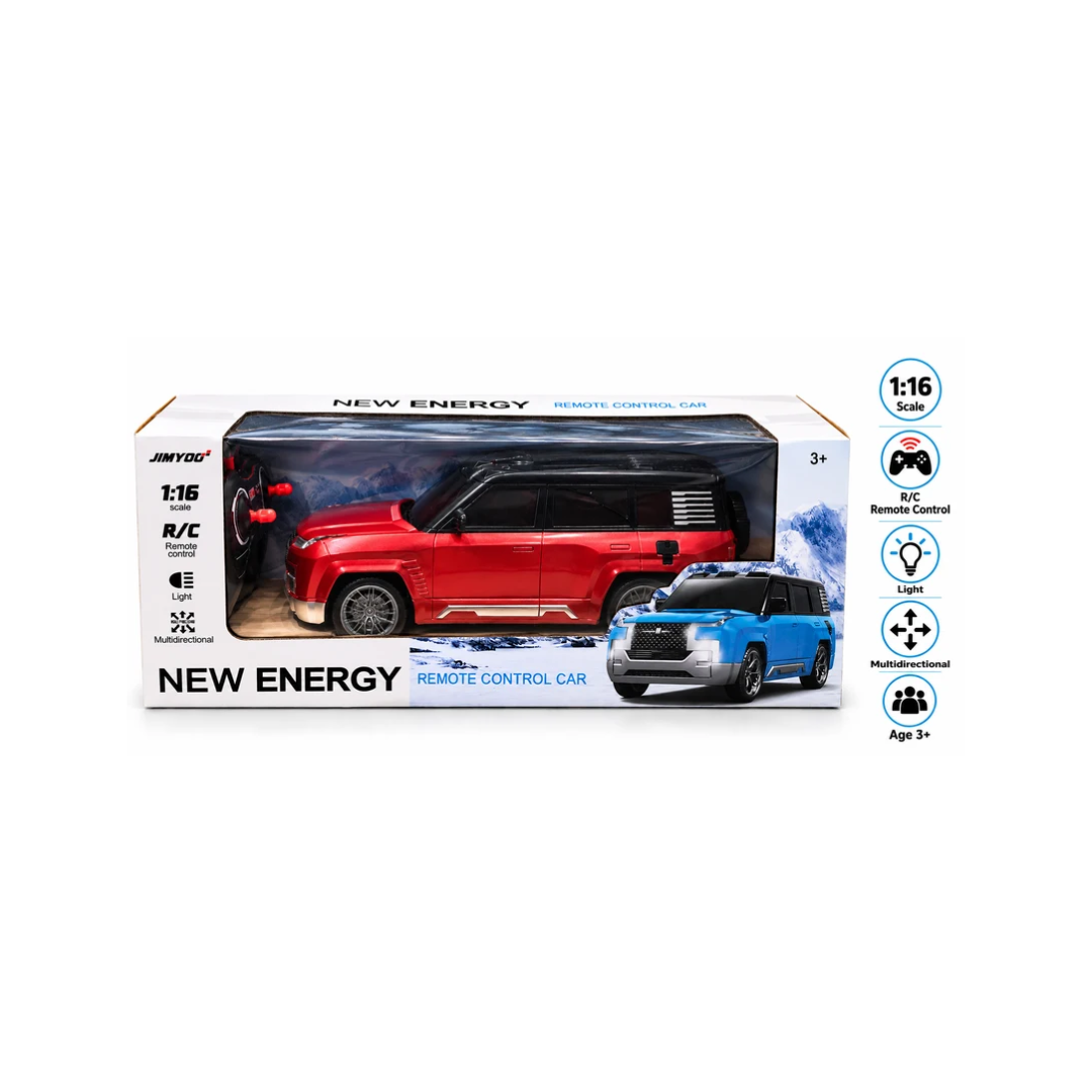 JIMYO New Energy 1:16 Scale RC Remote Control Car with Lights & Multi-Directional Movement