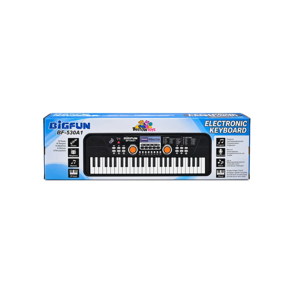 BIGFUN BF-530A1 49-Key Electronic Keyboard with Microphone