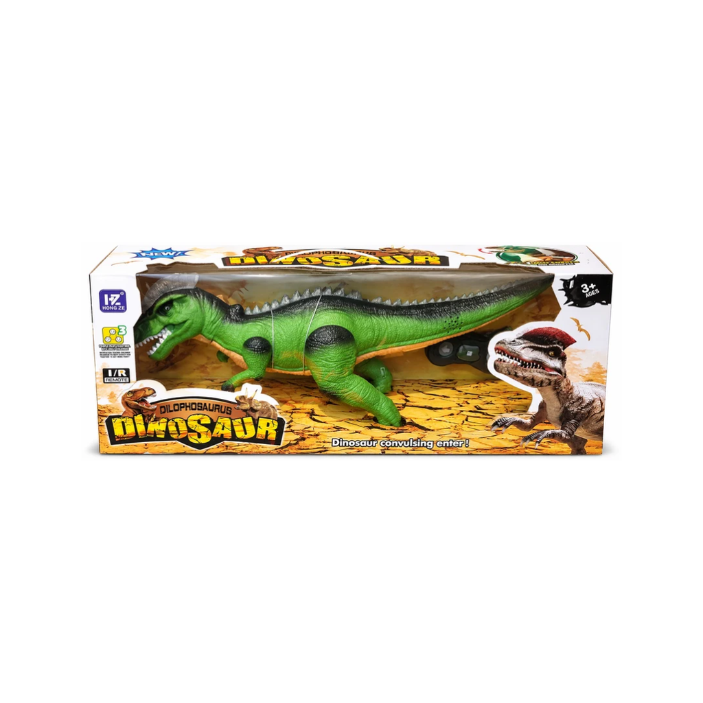 Hong Ze Remote Control Dinosaur Toy – Moving Dilophosaurus Dinosaur with Remote