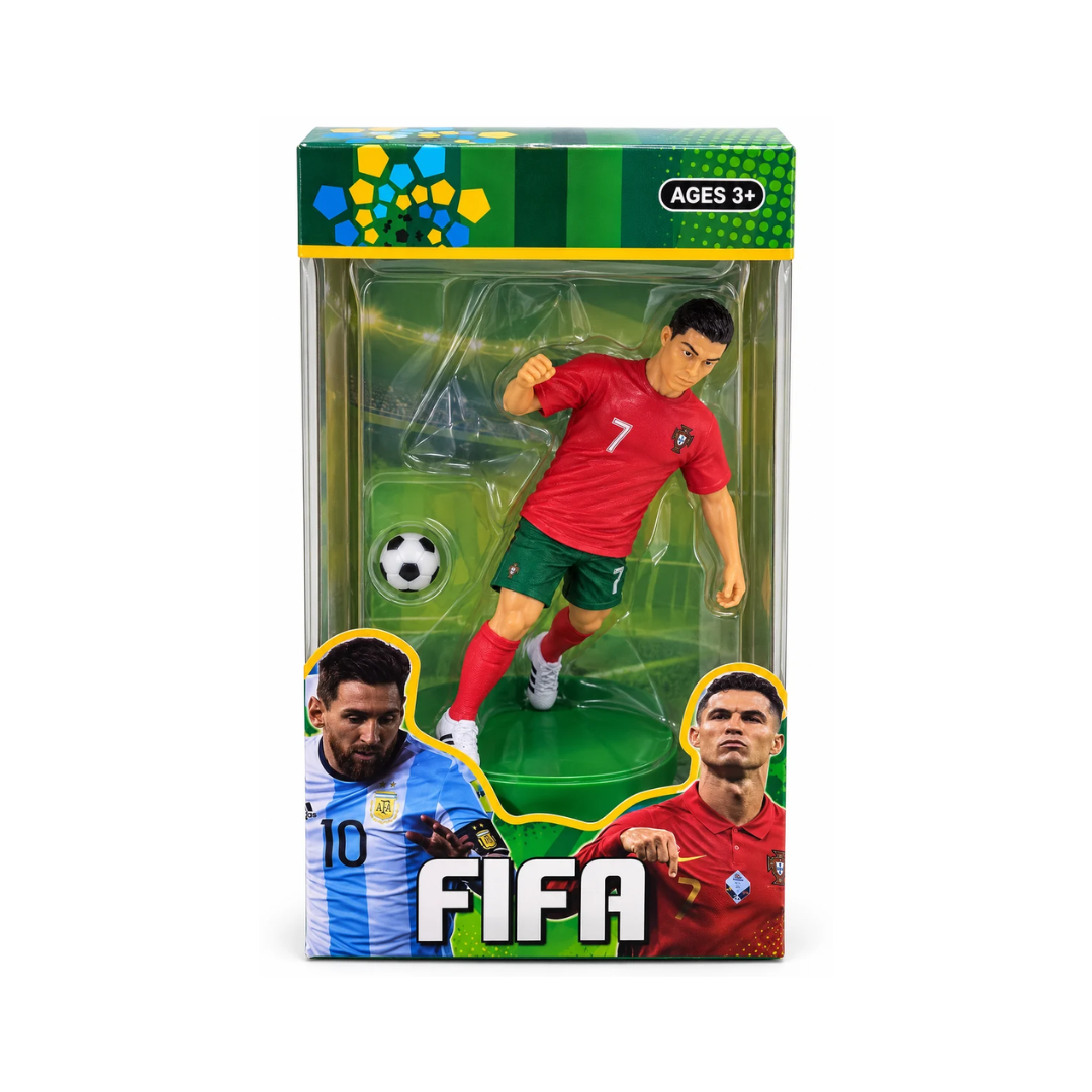 FIFA Football Player Action Figure with Soccer Ball for Kids 3+