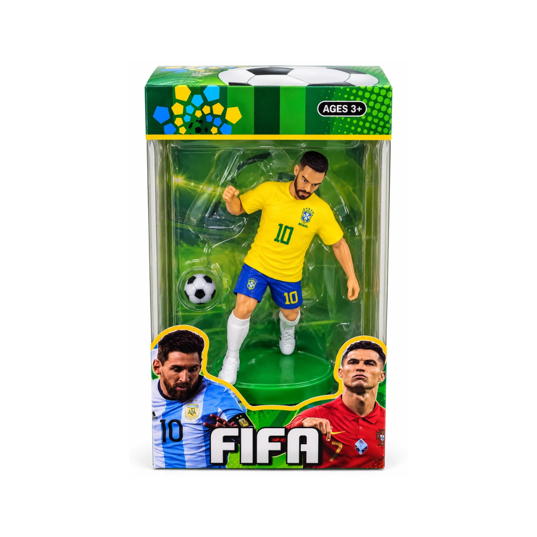 FIFA Football Player Action Figure with Soccer Ball for Kids 3+ Years
