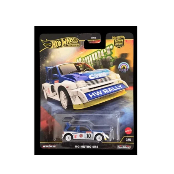 Hotwheels hammer drops MG Metro 6R4 imported premium + Rs 500 Gift Voucher (Bundle)