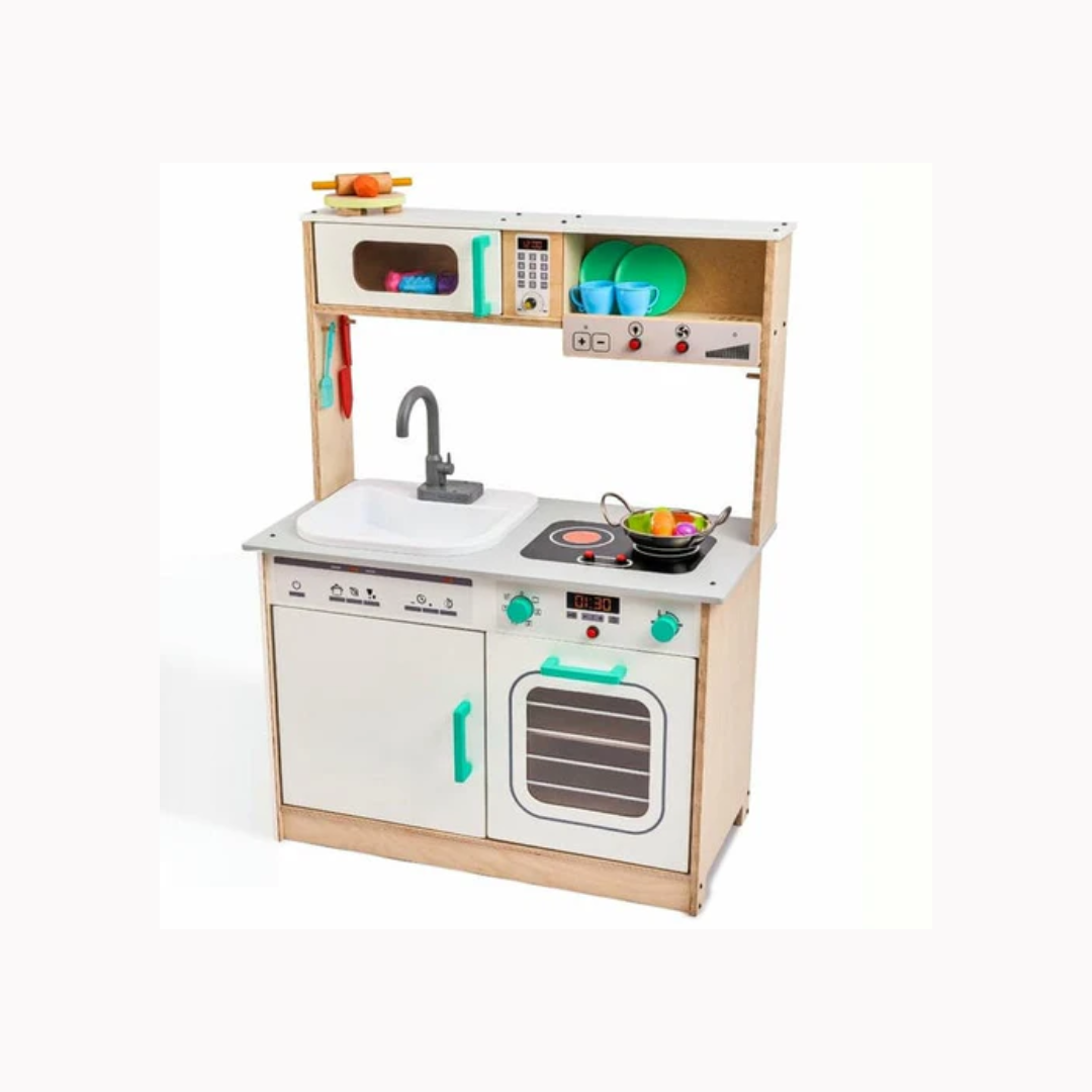 Curiosity Kitchen Set Curious Cub Kitchen Set with Running Water Sink – Rainbow Toys