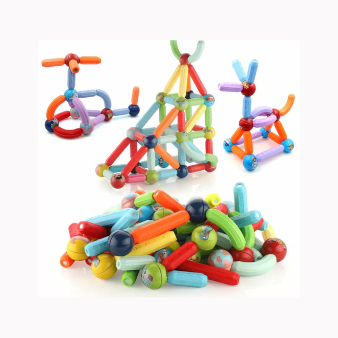 Chanak Magnetic Building Stick & Ball Blocks -76 Piece