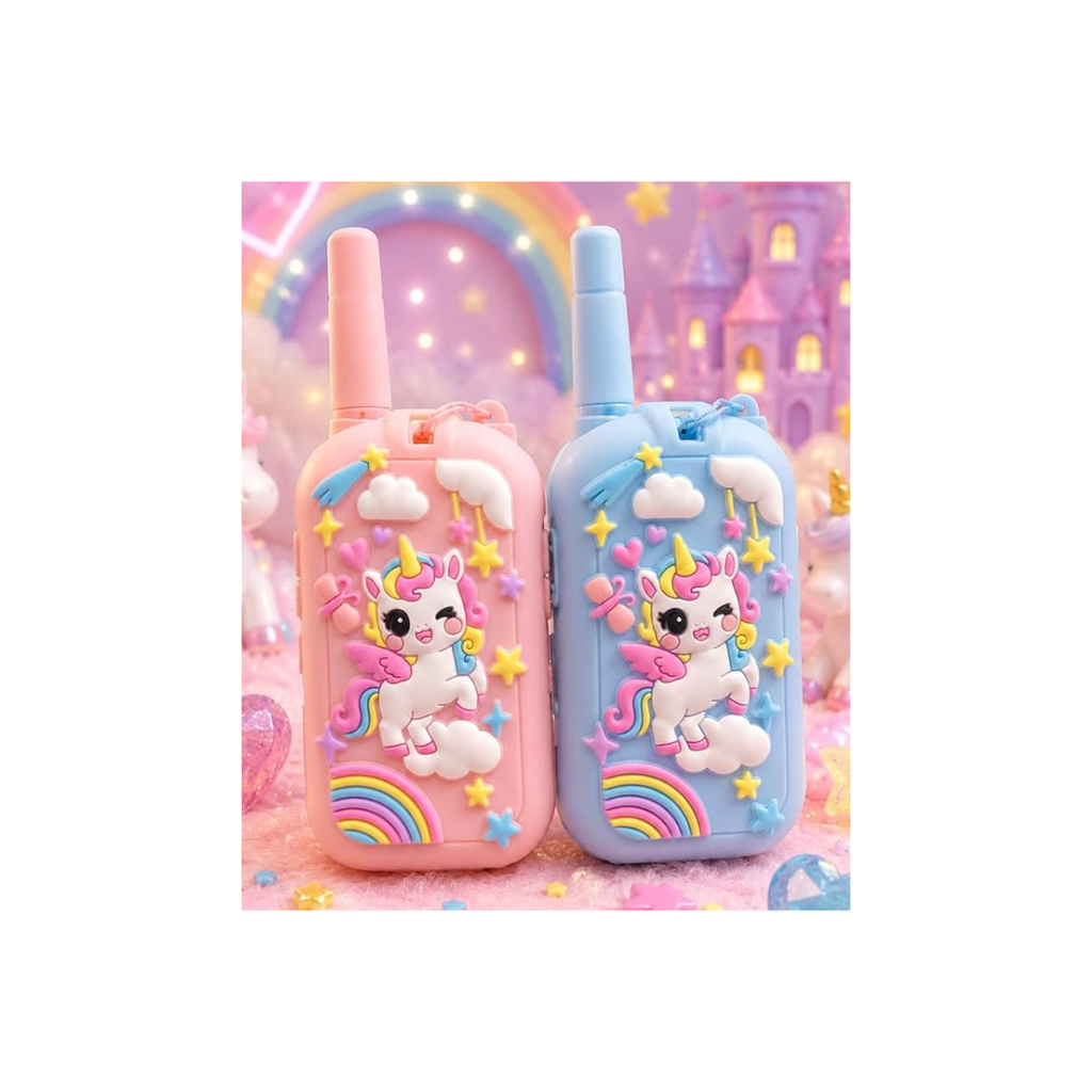 Rainbow Toys Kids Unicorn Video Call Walkie Talkie Camera Toy Set with Display Screen