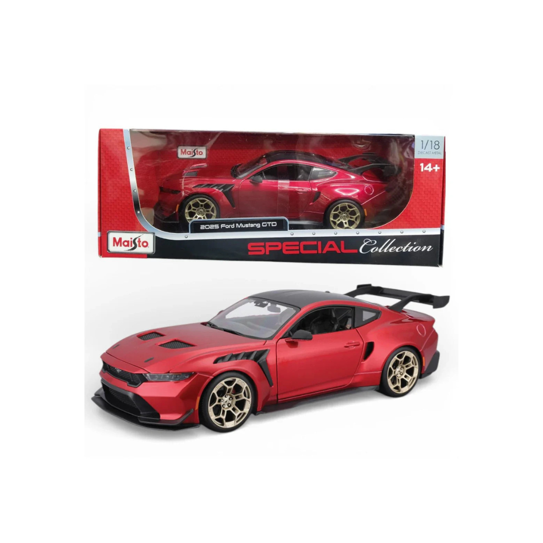Maisto 2025 Ford Mustang GTD Red 1:18 Scale