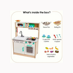 Curious Cub Kitchen Set with Running Water Sink