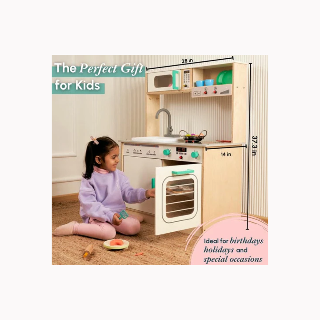 Curious Cub Kitchen Set with Running Water Sink