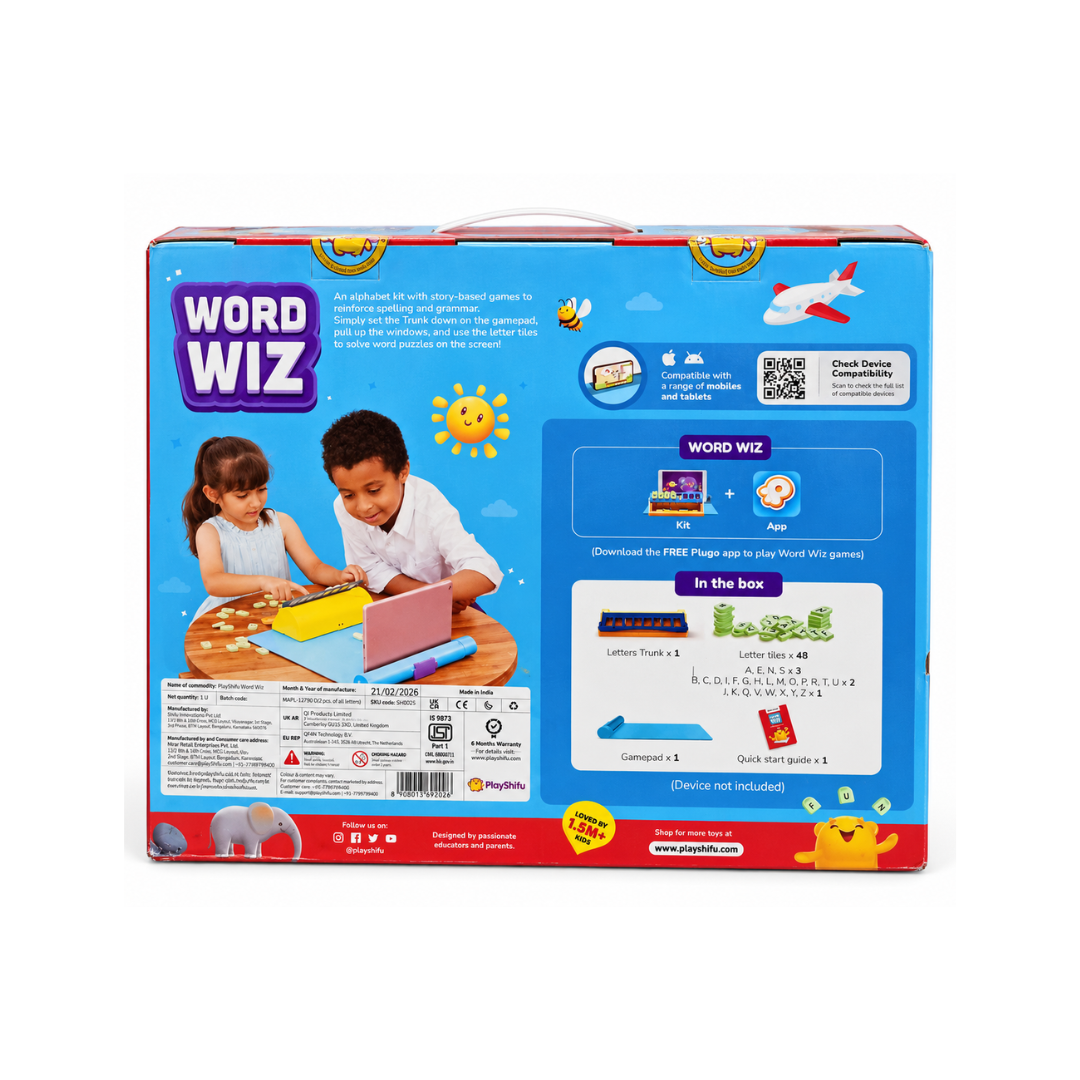 Shifu Plugo Letters Word Wiz  AR-Powered STEM Word Building Kit