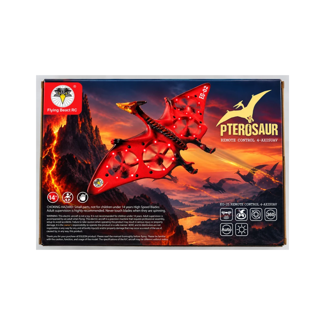 Flying Beast Remote Control Pterosaur Remote Control 4-Axis UAV Dinosaur Toy