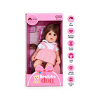 Jiadi Realistic Doll for Girls – Pink Dress Doll, 3+ Years