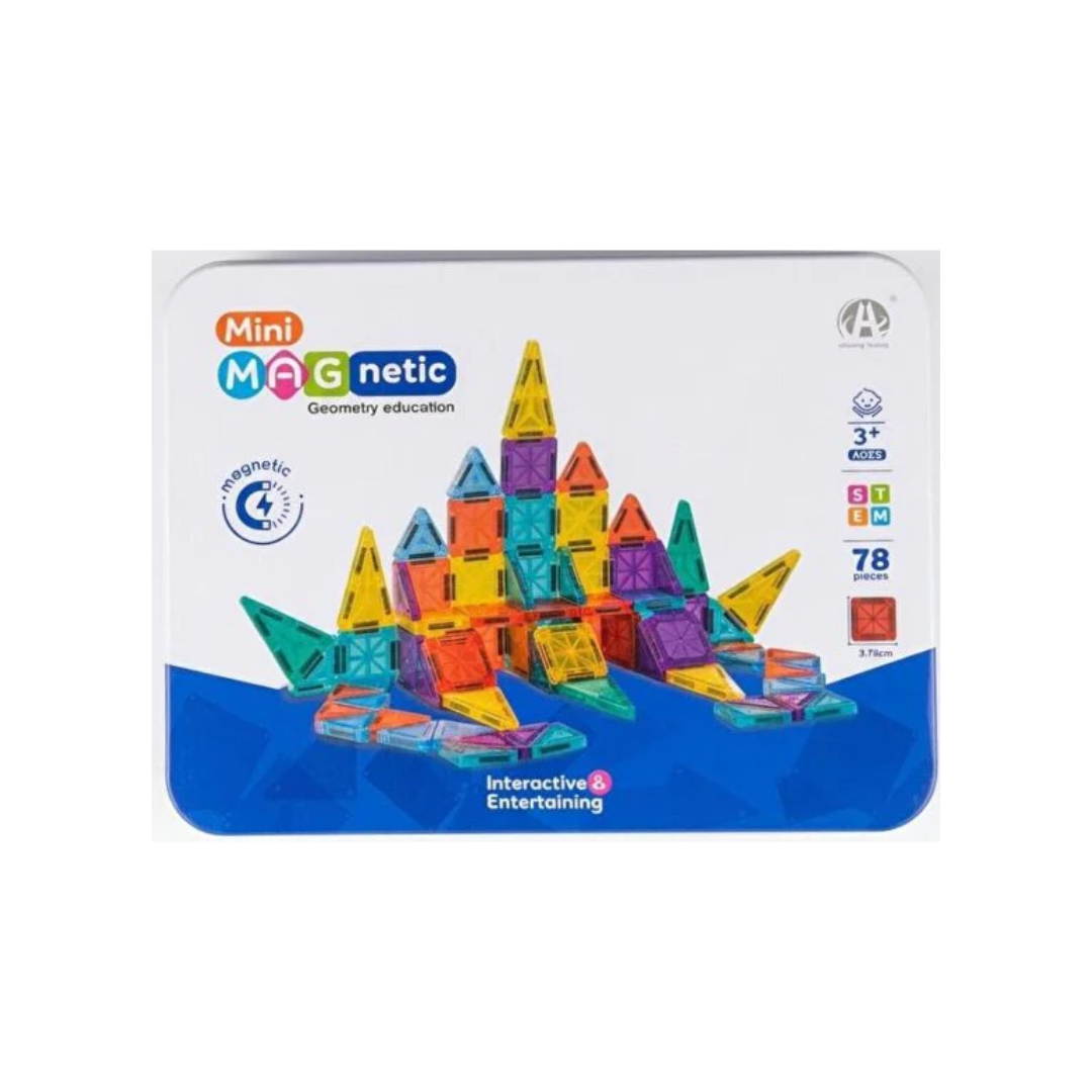 MIni Magnetic Geometry Education Magnetic Blocks 78pcs