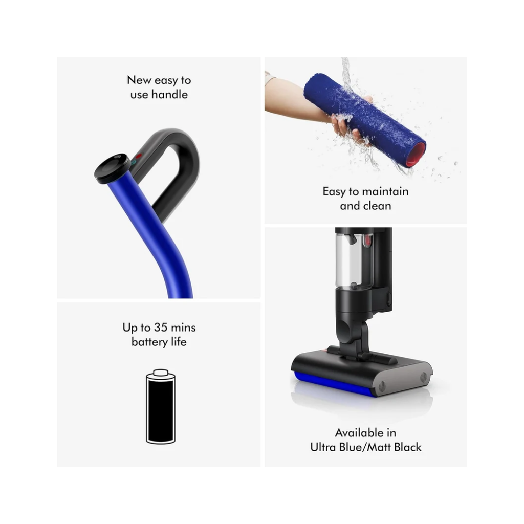 Dyson WashG1 Wet Floor Cleaner | Wet & Dry Cleaning | Self-Cleaning Cycle | 35 Min Runtime | 1L Waste Bin | 2 Year Warranty