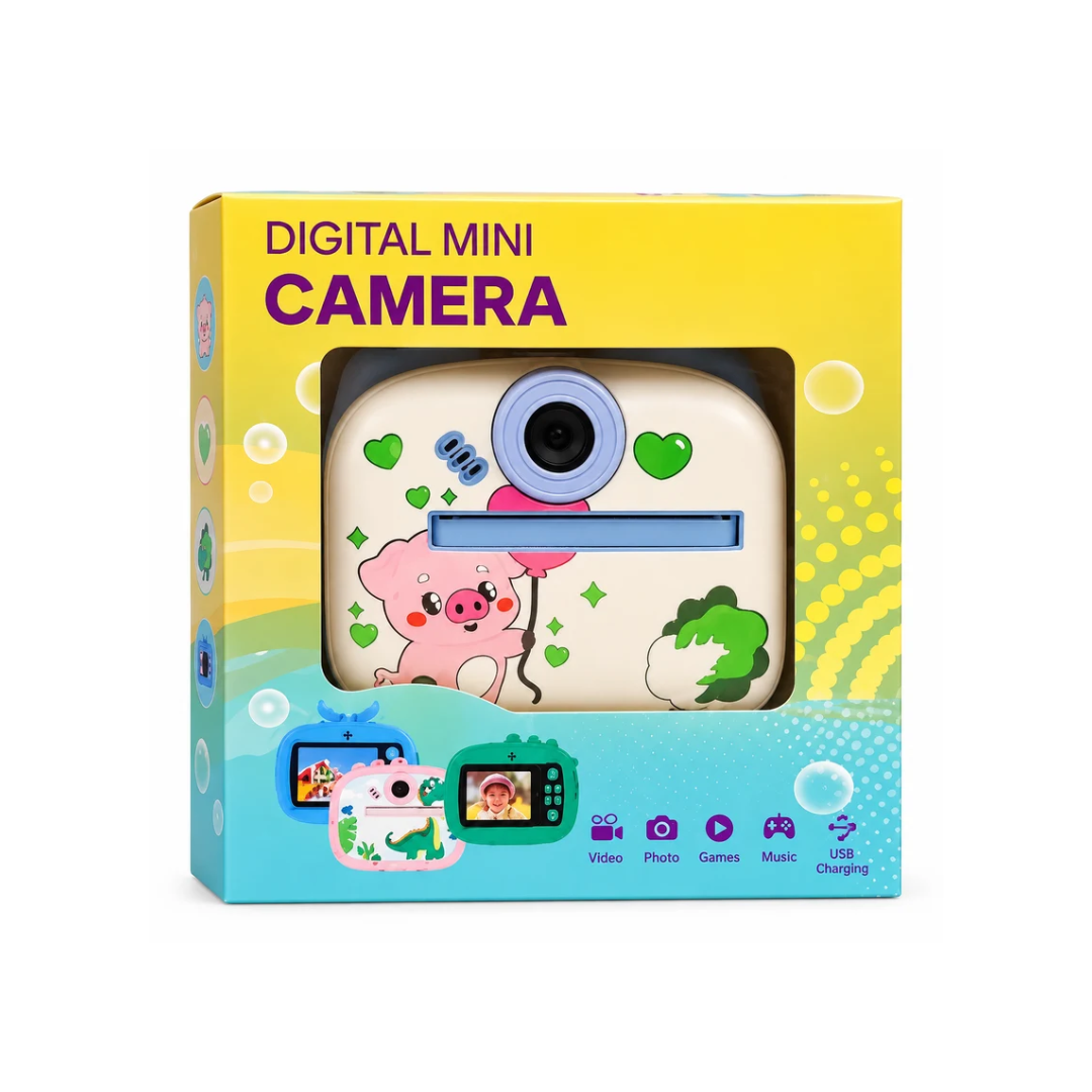 Digital Mini Print Camera for Kids – Instant Photo Printing Camera