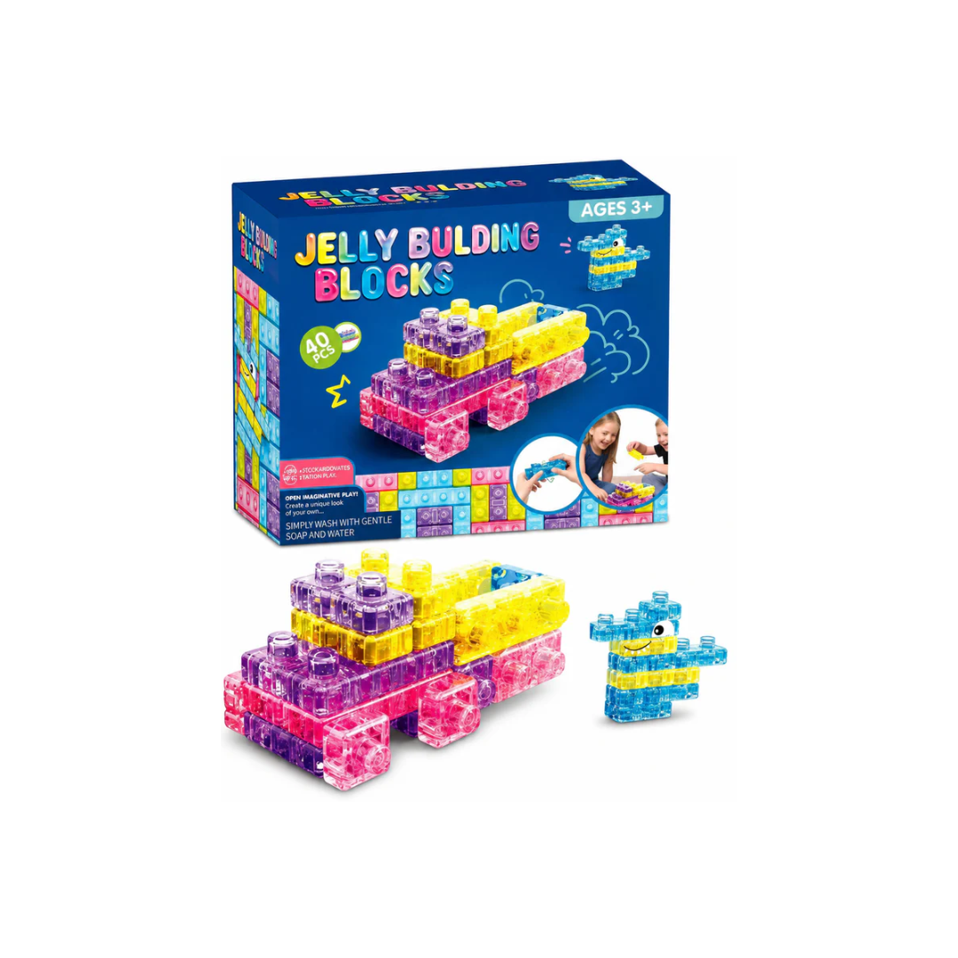 Magic Gummy 40 PCS Sensory Soft Gummy Blocks
