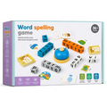 Wooden Word Spelling Game with Letter Blocks & Picture Cards for Kids