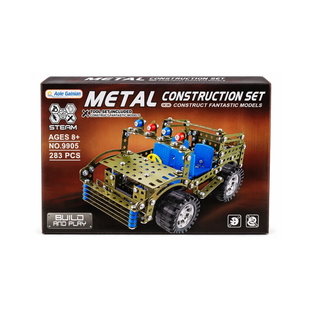 Aole Gainiain Metal Construction Set 283 Pcs – STEM Building Toy for Kids 8+