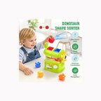 Open Ended Dino Feeder - Montessori Sensory Shape Sorter