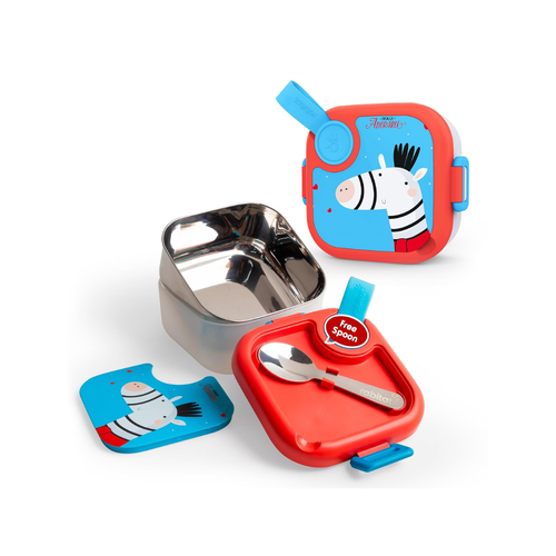 Rabitat Lunchmate Mini Stainless Steel Lunch Box With Spoon - 500 ML Totally Adorable