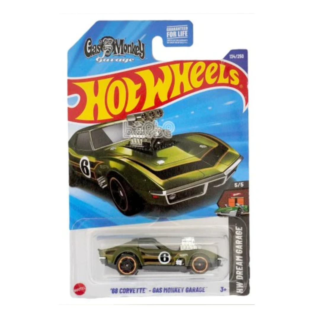 Hot Wheels Imported G Case 68 Corvette - Gas Monkey Garage Vehicle Exclusive Collection