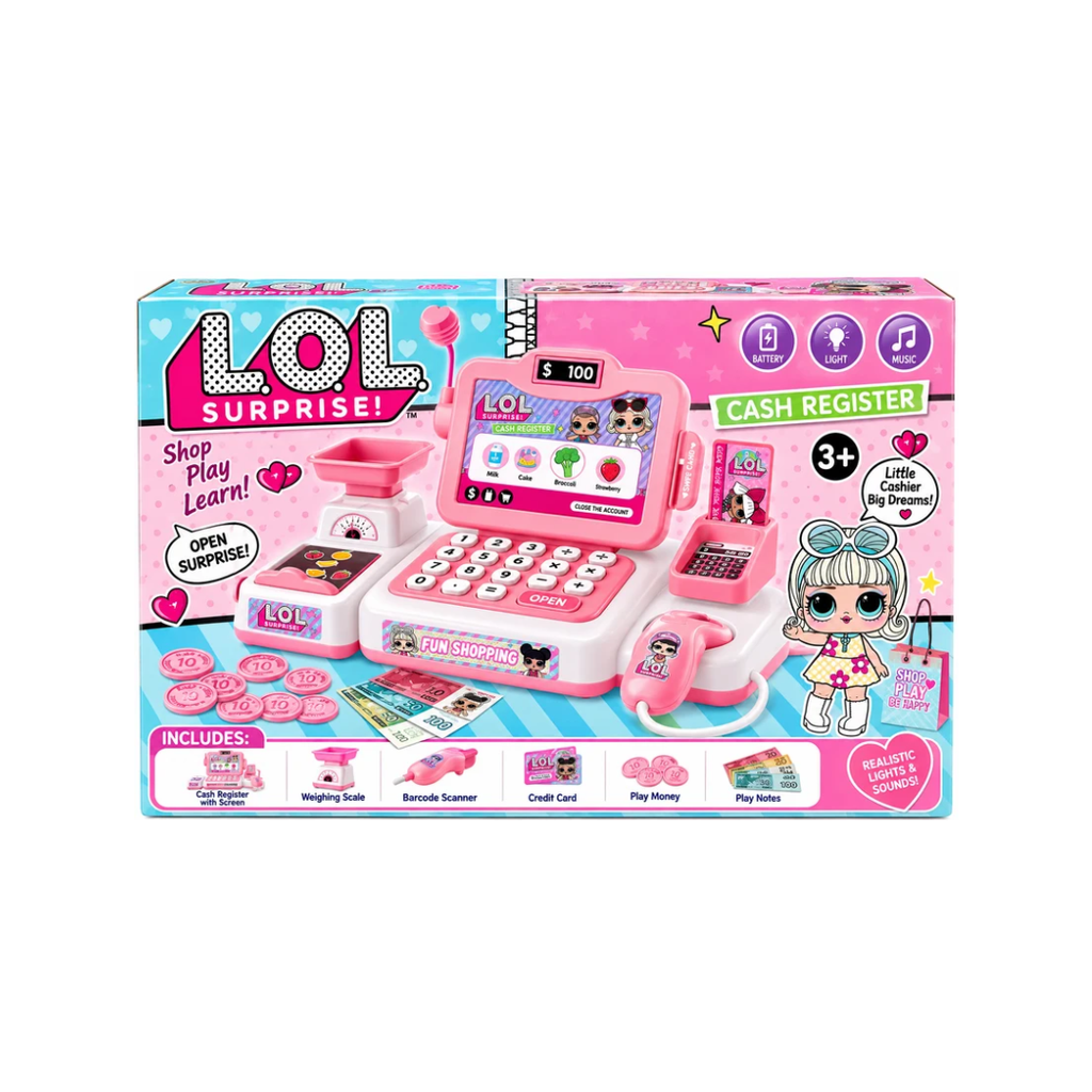L.O.L. Surprise Cash Register Set with Calculator, Scanner, Phone & Accessories