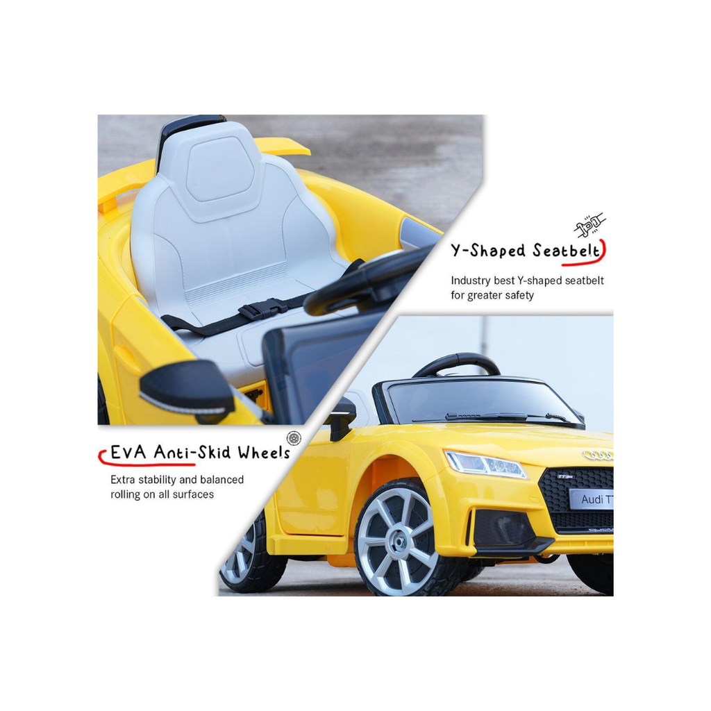 EMotorad Formula Fun AUDI Battery Oprated Car Yellow