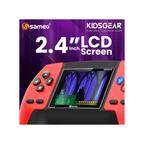 Sameo Kids Gear Controller Shaped Handheld Console Built-in 520 Retro Game Graphite Grey