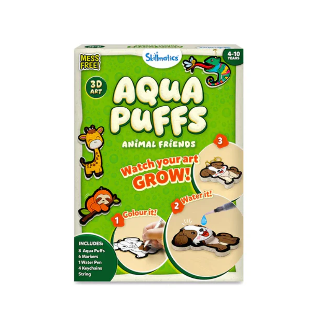 Skillmatics Aqua Puffs: Animal Friends 3D Art Kit (ages 4-10)