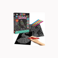 JoGenii Neon Nature Mandala Art Colouring Kit With 24 Big Sheets, 12 Sketch Pens and Glitter Tubes
