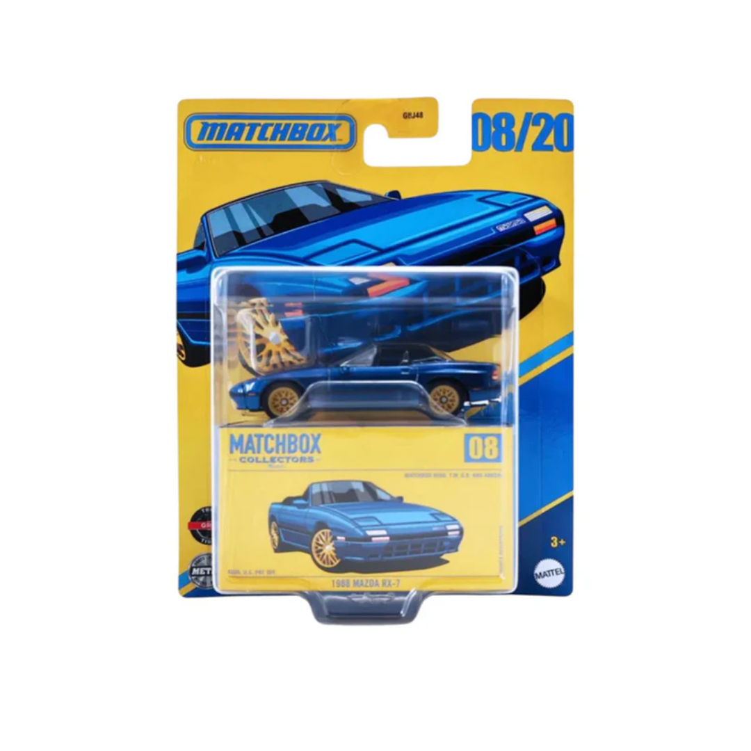 Matchbox Collectors 1988 Mazda RX-7 – 1:64 Scale Die-Cast (08/20)