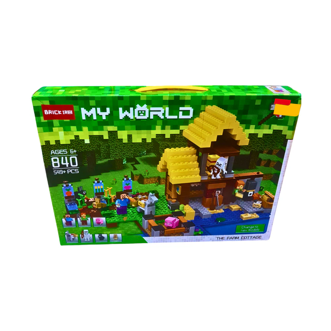 My World Farm Cottage Building Set â€“ 549+ Piece Farmhouse Playset