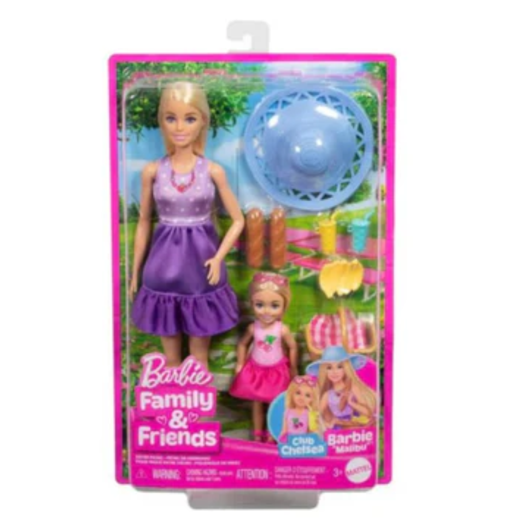 Mattel Barbie Family and Friends Dolls Picnic-Themed Playset For Kids
