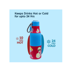 Rabitat ZAPPY Personalized Insulated Water Bottle for School Kids Red Martian 700ml