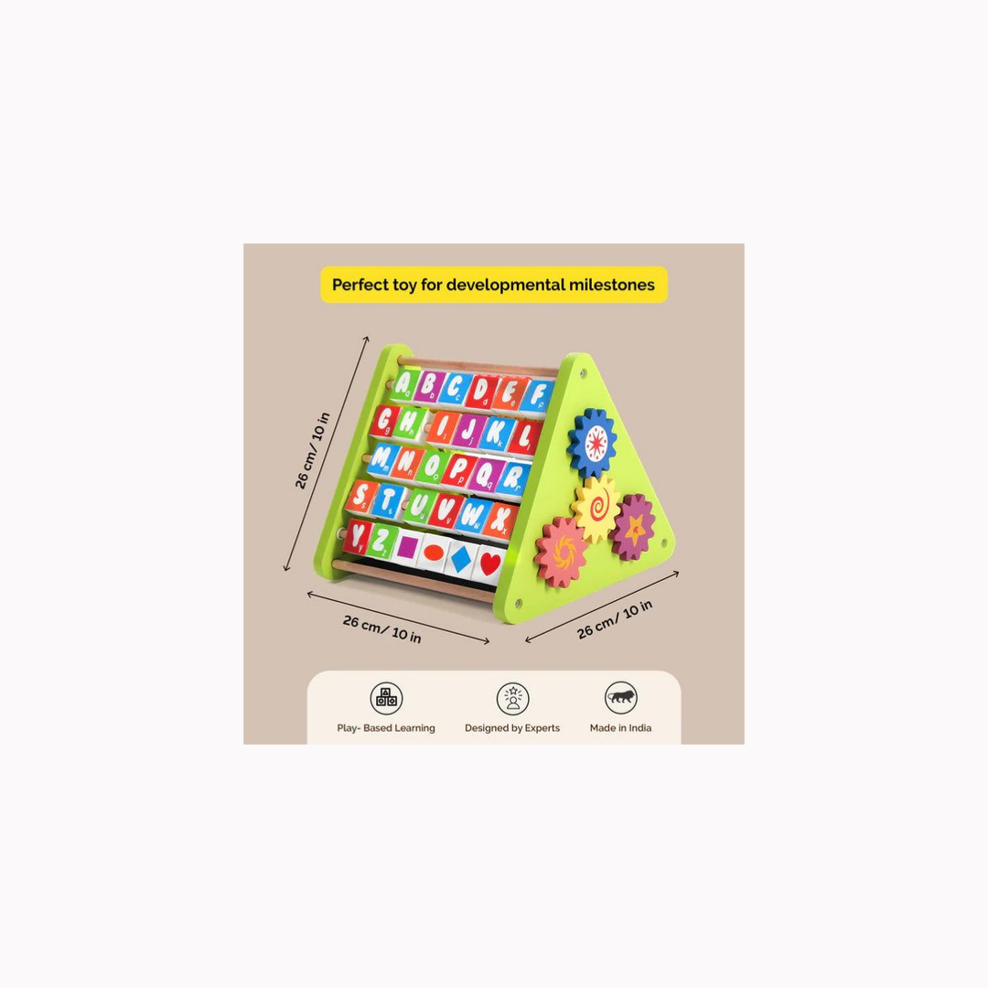 Shumee  Wooden 5-In-1 Activity Triangle - Learning Toy