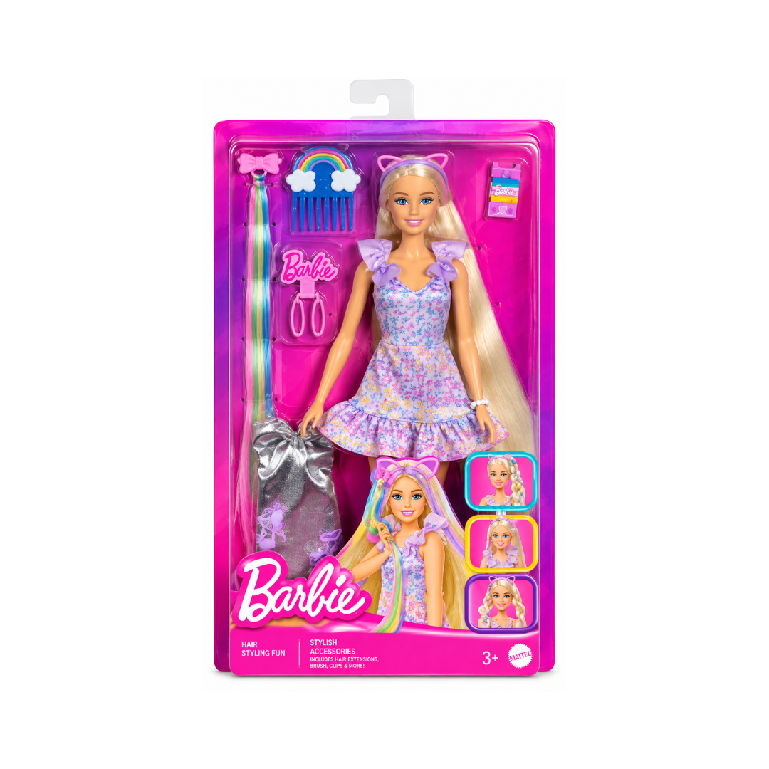 Mattel Barbie Doll Hair Play Doll Set