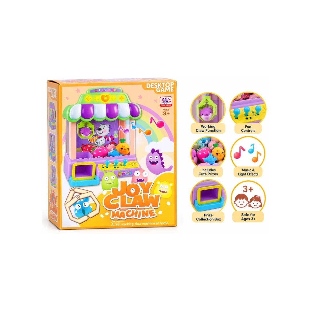 Joy Claw Machine Desktop Game – Mini Arcade Claw Machine for Kids