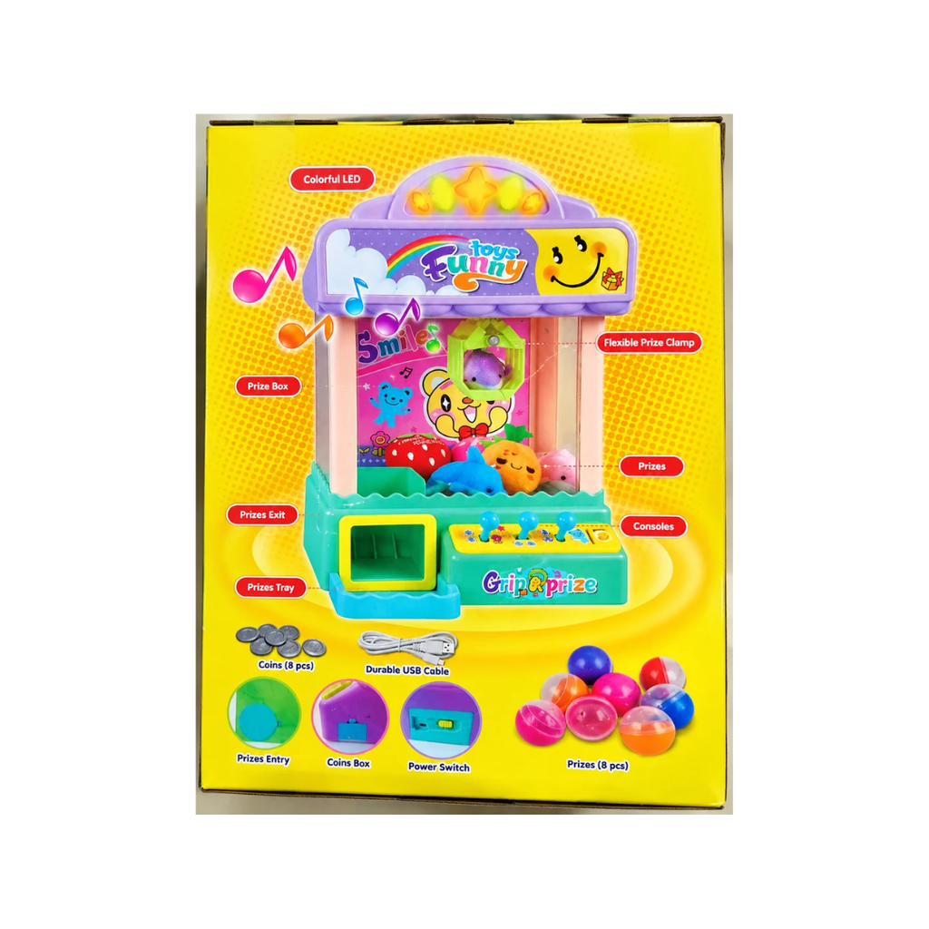 Joy Claw Machine Desktop Game – Mini Arcade Claw Machine for Kids
