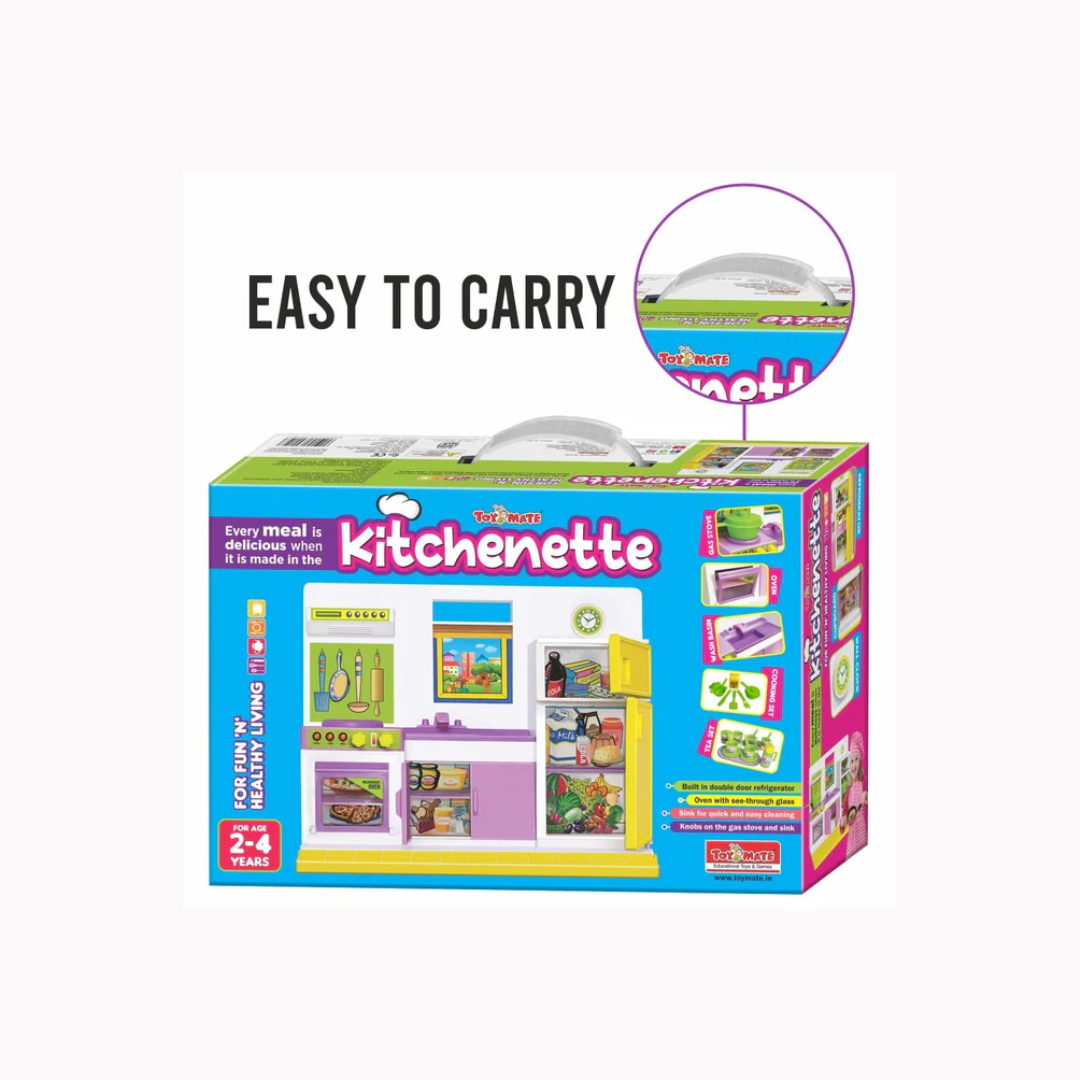 Toymate Kitchen Set for Kids Girls with Pots n Pans and Cooking