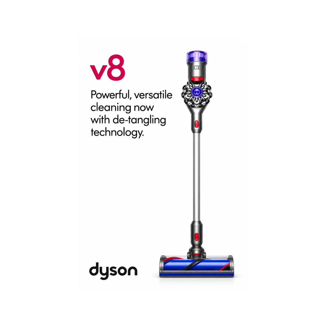 Dyson V8 Absolute Vacuum Cleaner | 115 AW Suction | 40 Min Runtime | De-Tangling Technology