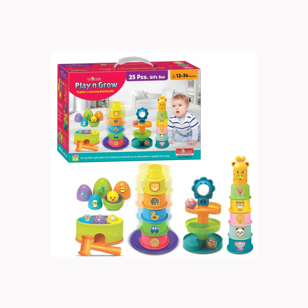 Toymate Play N Grow - A 5-In-1 Toddlers Learning Activity Gift Set