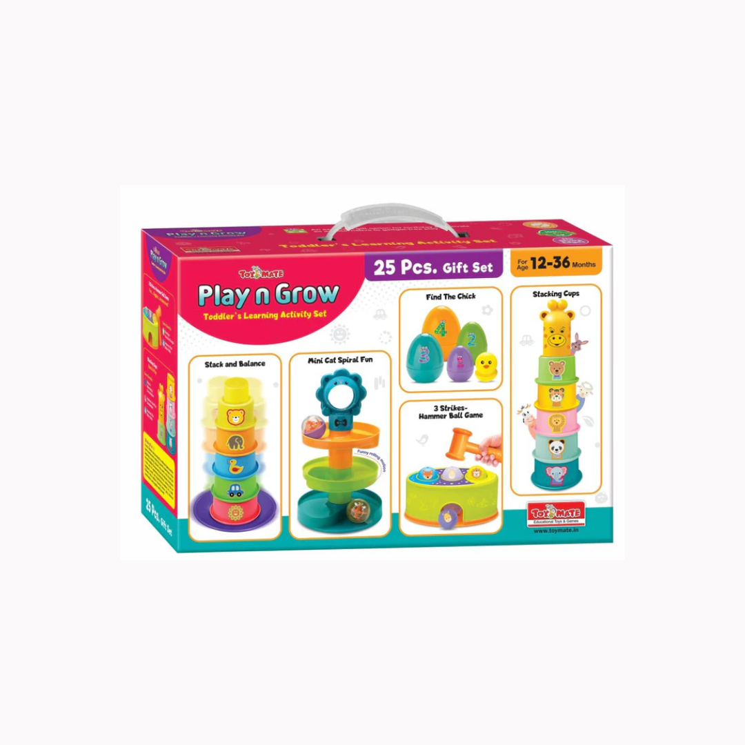 Toymate Play N Grow - A 5-In-1 Toddlers Learning Activity Gift Set