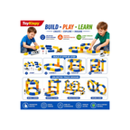 Magnetic Building Block Track Car Set DIY Construction Racing Track