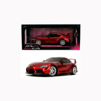 Pink Slips Toyota GR Supra Mk5 Diecast Model 1:18 Metallic Red