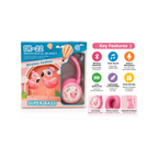 DR-22 Wireless Kids Headphones with Super Bass – Flamingo Design