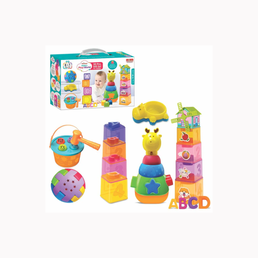 Toymate Kiddy's Play World - A 6 in 1 Toddler's Activity Play Set
