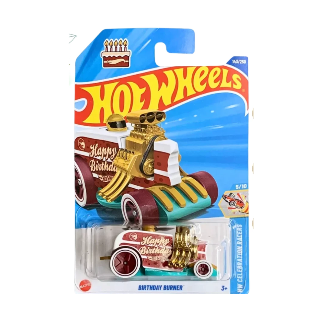 Hot Wheels Imported G 2025 Case Vehicle Exclusive Collection - Treasure Hunt Birthday Burner