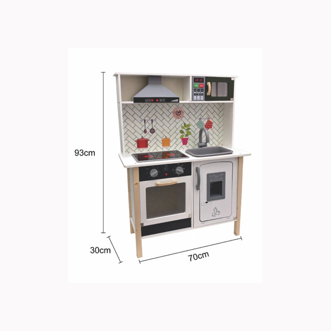 Open Ended Modern Kitchen Set -(12 Accessories included)