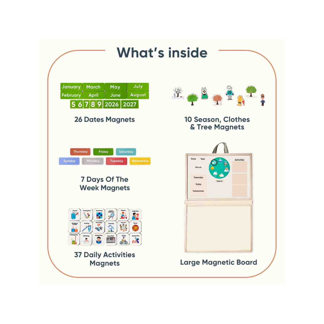 Curious Cub My Daily Magnetic Calendar
