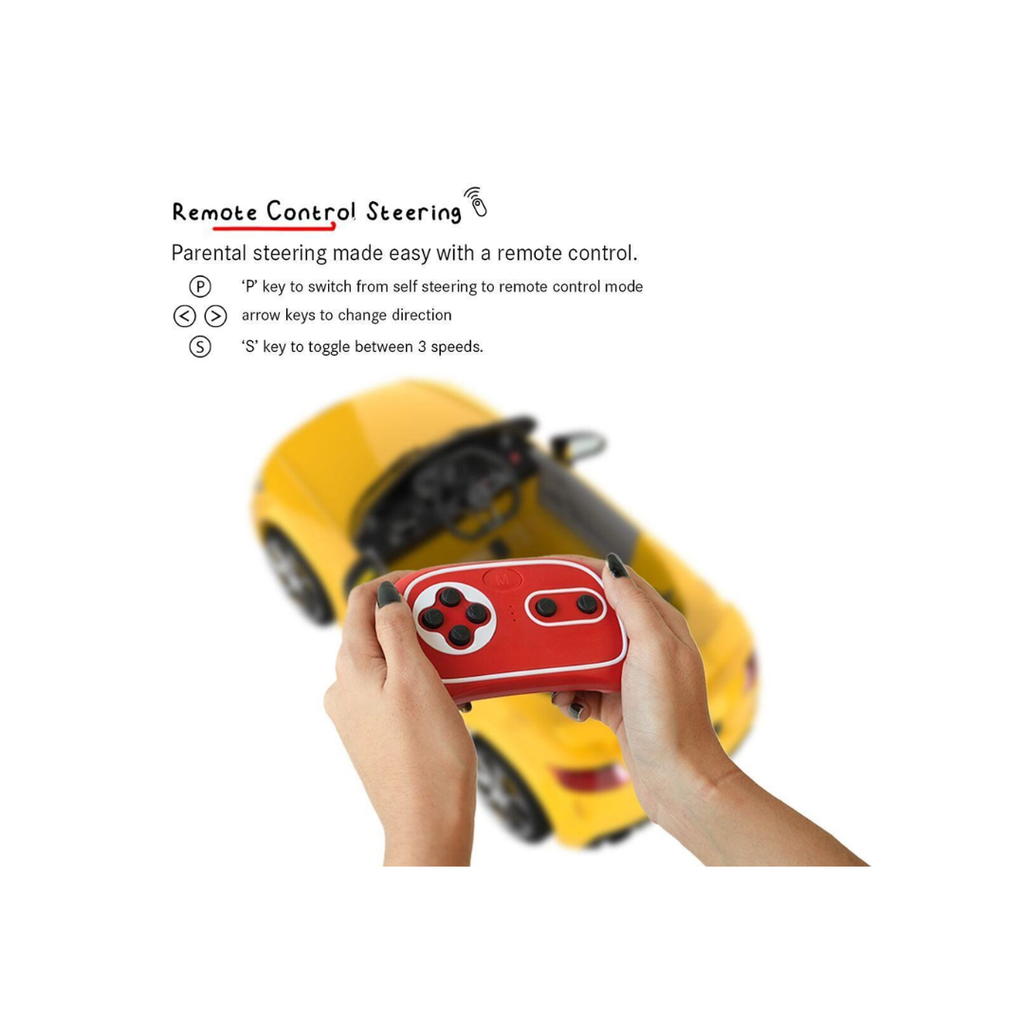 EMotorad Formula Fun AUDI Battery Oprated Car Yellow