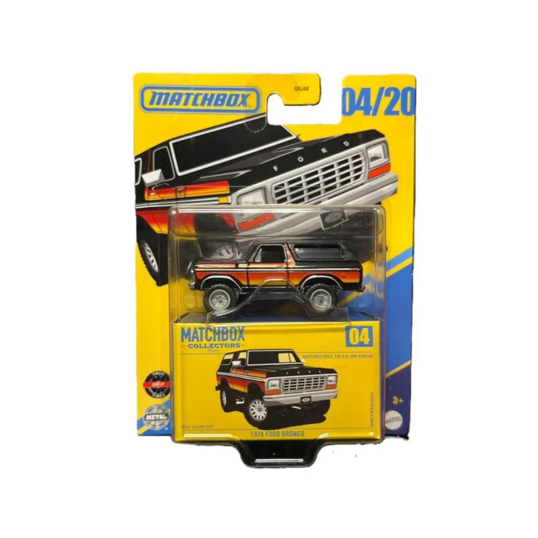 Matchbox Collectors Series 1978 Ford Bronco – 1:64 Scale Die‑Cast (04/20, JCL35)